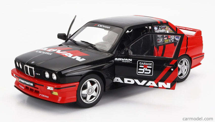 BMW 3-SERIES M3 (E30) Advan Rally Drift Team 1990 1:18 Solido červená čierna