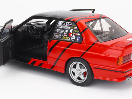 BMW 3-SERIES M3 (E30) Advan Rally Drift Team 1990 1:18 Solido červená čierna