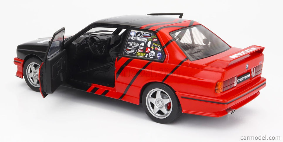 BMW 3-SERIES M3 (E30) Advan Rally Drift Team 1990 1:18 Solido červená čierna