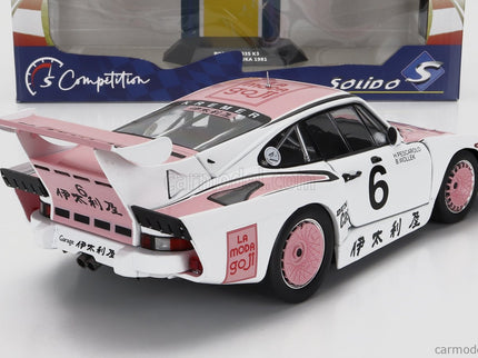 Porsche 935K3 Team Porsche Kremer Racing N°6 Víťaz 1000km Suzuka 1981 B.Wollek - H.Pescarolo 1:18 Solido biela ružová