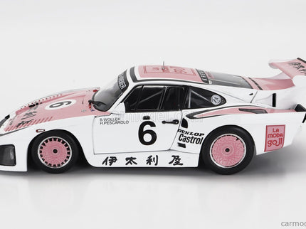 Porsche 935K3 Team Porsche Kremer Racing N°6 Víťaz 1000km Suzuka 1981 B.Wollek - H.Pescarolo 1:18 Solido biela ružová