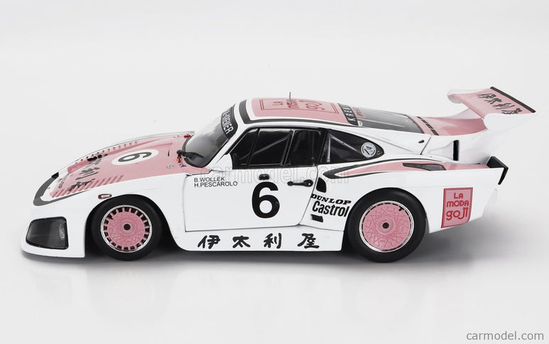 Porsche 935K3 Team Porsche Kremer Racing N°6 Víťaz 1000km Suzuka 1981 B.Wollek - H.Pescarolo 1:18 Solido biela ružová