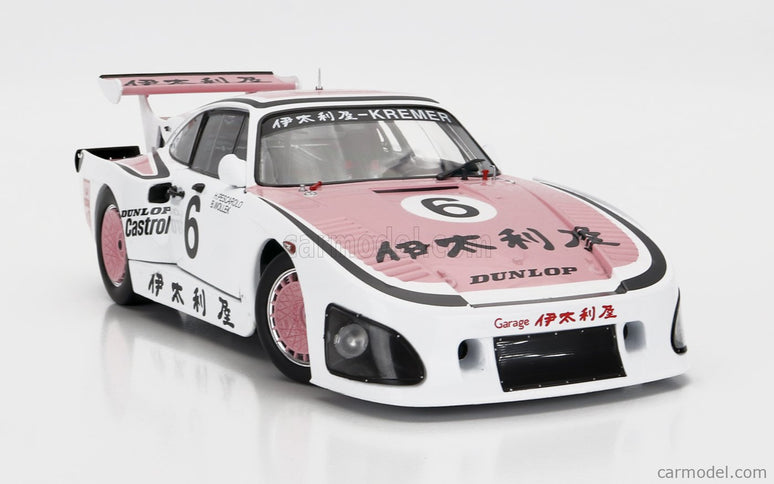 Porsche 935K3 Team Porsche Kremer Racing N°6 Víťaz 1000km Suzuka 1981 B.Wollek - H.Pescarolo 1:18 Solido biela ružová
