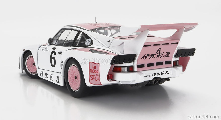 Porsche 935K3 Team Porsche Kremer Racing N°6 Víťaz 1000km Suzuka 1981 B.Wollek - H.Pescarolo 1:18 Solido biela ružová