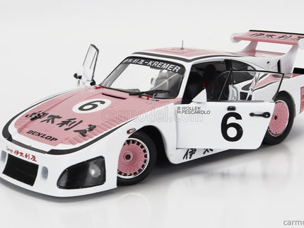 Porsche 935K3 Team Porsche Kremer Racing N°6 Víťaz 1000km Suzuka 1981 B.Wollek - H.Pescarolo 1:18 Solido biela ružová