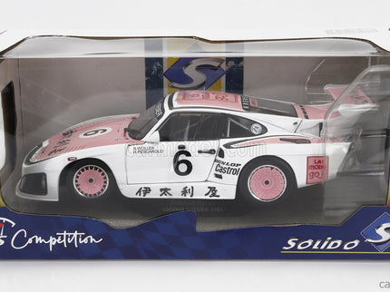 Porsche 935K3 Team Porsche Kremer Racing N°6 Víťaz 1000km Suzuka 1981 B.Wollek - H.Pescarolo 1:18 Solido biela ružová