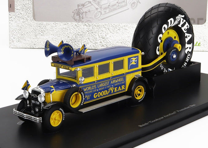 BUICK | GOODYEAR AIRWHEEL PROMOTION AUTOBUS USA 1929 | YELLOW BLUE