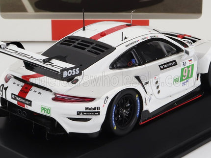 PORSCHE | 911 991-2 4.2L TEAM PORSCHE GT N 91 WINNER LMGTE PRO CLASS 24h LE MANS 2022 GIANMARIA BRUNI - RICHARD LIETZ - FREDERIC MAKOWIECKI | WHITE GREY RED