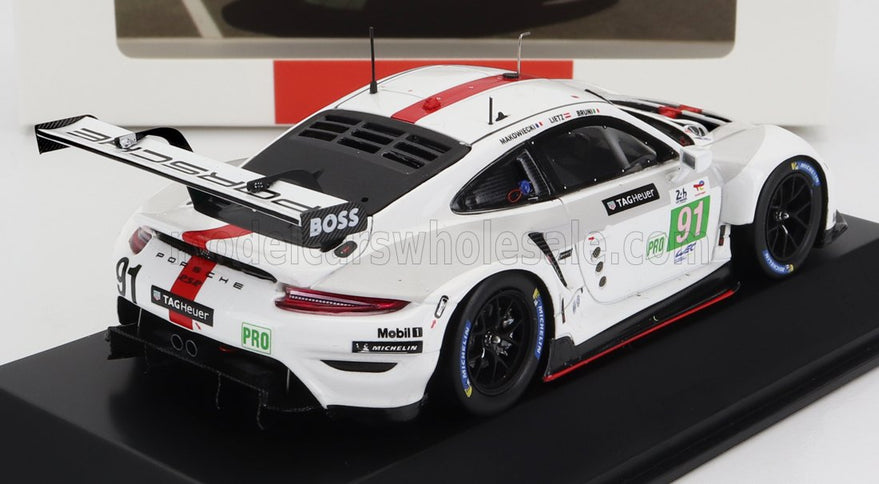 PORSCHE | 911 991-2 4.2L TEAM PORSCHE GT N 91 WINNER LMGTE PRO CLASS 24h LE MANS 2022 GIANMARIA BRUNI - RICHARD LIETZ - FREDERIC MAKOWIECKI | WHITE GREY RED