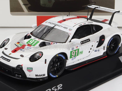 PORSCHE | 911 991-2 4.2L TEAM PORSCHE GT N 91 WINNER LMGTE PRO CLASS 24h LE MANS 2022 GIANMARIA BRUNI - RICHARD LIETZ - FREDERIC MAKOWIECKI | WHITE GREY RED