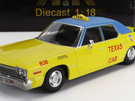 Dodge Monaco Taxi Texas Cab B38 1974 1:18 KK Scale žltá modrá