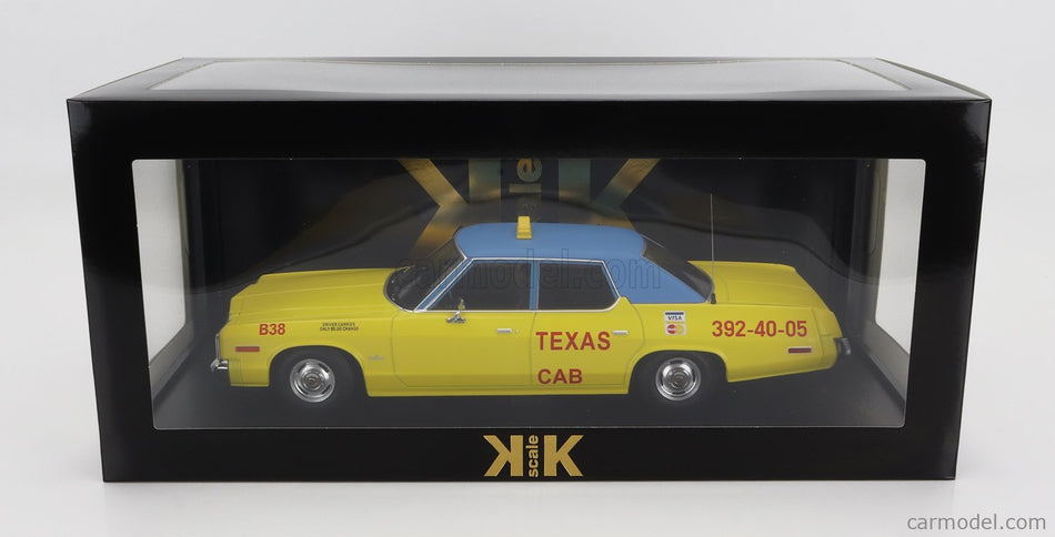 Dodge Monaco Taxi Texas Cab B38 1974 1:18 KK Scale žltá modrá