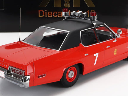 Dodge Monaco N°7 Chicago Hasičské Auto Department 1974 1:18 KK Scale červená čierna