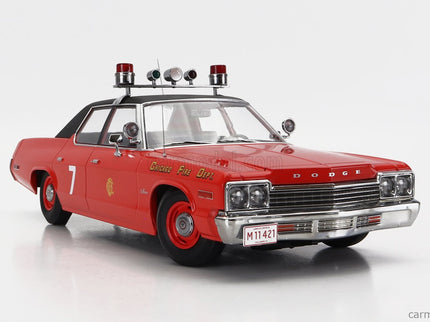 Dodge Monaco N°7 Chicago Hasičské Auto Department 1974 1:18 KK Scale červená čierna