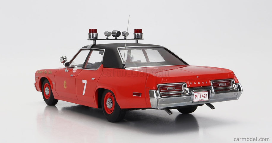 Dodge Monaco N°7 Chicago Hasičské Auto Department 1974 1:18 KK Scale červená čierna