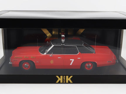 Dodge Monaco N°7 Chicago Hasičské Auto Department 1974 1:18 KK Scale červená čierna