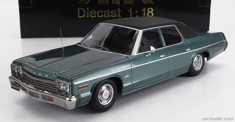 Dodge Monaco 1974 1:18 KK Scale zelená metalická čierna