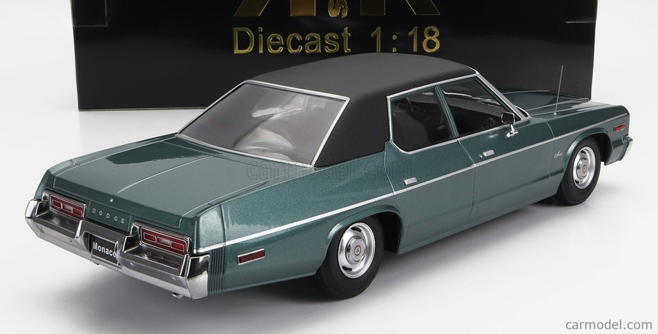 Dodge Monaco 1974 1:18 KK Scale zelená metalická čierna