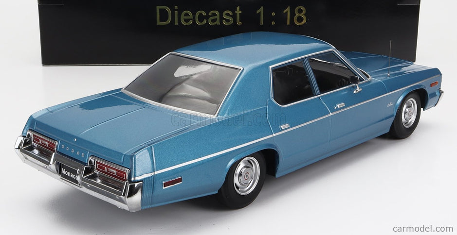 Dodge Monaco 1974 1:18 KK Scale svetlomodrá metalická