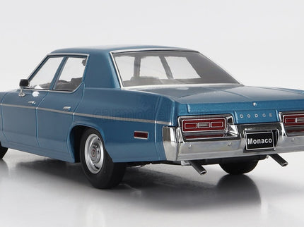 Dodge Monaco 1974 1:18 KK Scale svetlomodrá metalická