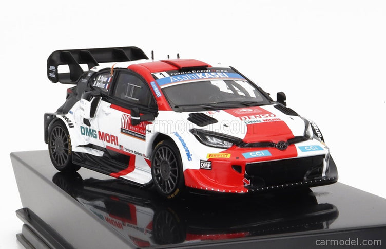 Toyota Yaris GR RALLY1 Team Toyota Gazoo Racing Wrt N°1 2. Miesto Rally Montecarlo 2022 Sebastian Ogier - Benjamin Veillas 1:43 IXO Models biela červená čierna