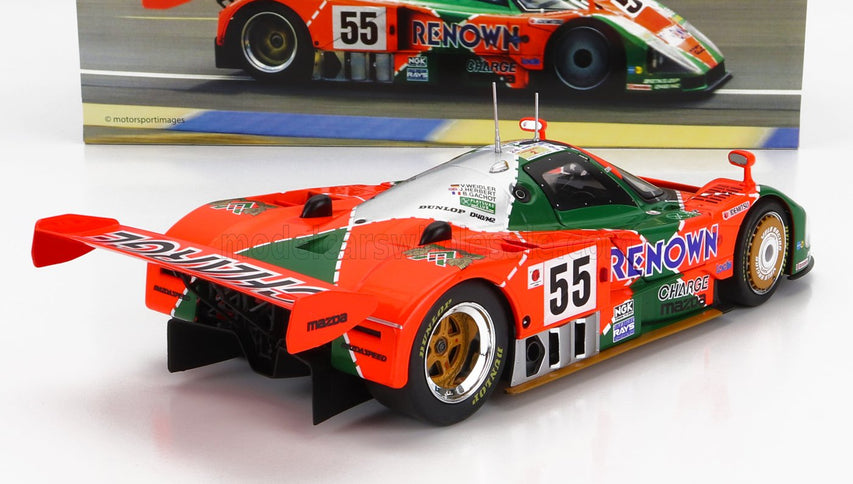 MAZDA | 787B 2.6L TEAM MAZDASPEED CO. LTD. N 55 WINNER 24h LE MANS 1991 BERTRAND GACHOT - JOHNNY HERBERT - VOLKER WEIDLER | ORANGE GREEN SILVER