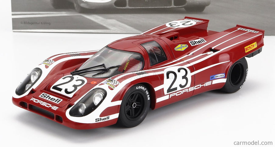 Porsche 917K 4.9L Team Salzburg N°23 Víťaz 24h Le Mans 1970 Hans Herrmann - Richard Attwood 1:18 Werk83 červená biela