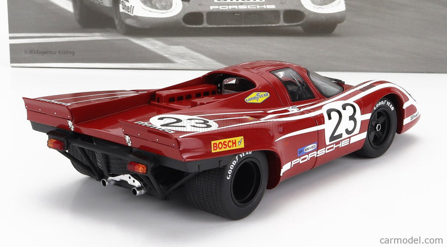 Porsche 917K 4.9L Team Salzburg N°23 Víťaz 24h Le Mans 1970 Hans Herrmann - Richard Attwood 1:18 Werk83 červená biela