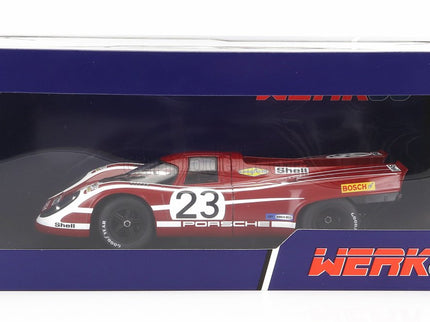 Porsche 917K 4.9L Team Salzburg N°23 Víťaz 24h Le Mans 1970 Hans Herrmann - Richard Attwood 1:18 Werk83 červená biela
