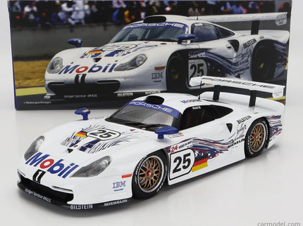 Porsche 911 GT1 3.2L Turbo Team Porsche AG MOBIL1 N°25 24h Le Mans 1997 Hans Joachim Stuck - Thierry Boutsen - Bob Wollek 1:18 Werk83 biela