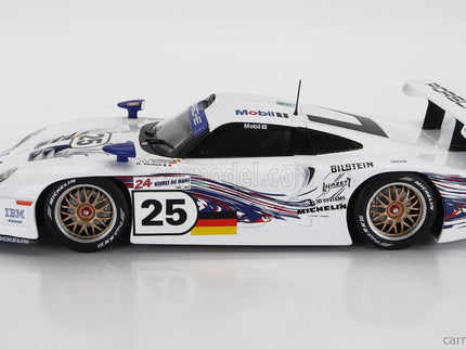 Porsche 911 GT1 3.2L Turbo Team Porsche AG MOBIL1 N°25 24h Le Mans 1997 Hans Joachim Stuck - Thierry Boutsen - Bob Wollek 1:18 Werk83 biela