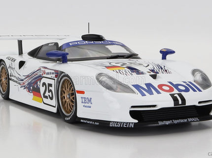 Porsche 911 GT1 3.2L Turbo Team Porsche AG MOBIL1 N°25 24h Le Mans 1997 Hans Joachim Stuck - Thierry Boutsen - Bob Wollek 1:18 Werk83 biela