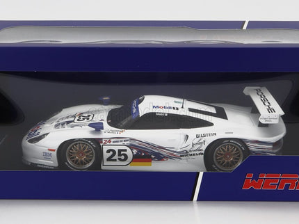 Porsche 911 GT1 3.2L Turbo Team Porsche AG MOBIL1 N°25 24h Le Mans 1997 Hans Joachim Stuck - Thierry Boutsen - Bob Wollek 1:18 Werk83 biela