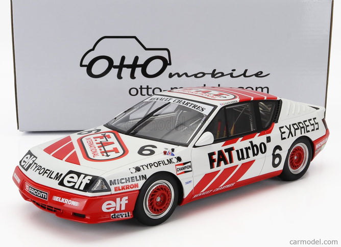 Renault Gta Alpine N°6 Europa Cup 1987 J.Gouhier 1:18 Otto Mobile biela červená