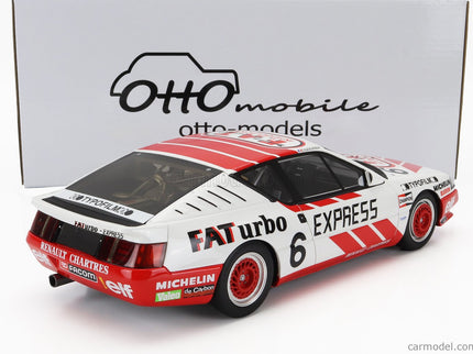 Renault Gta Alpine N°6 Europa Cup 1987 J.Gouhier 1:18 Otto Mobile biela červená