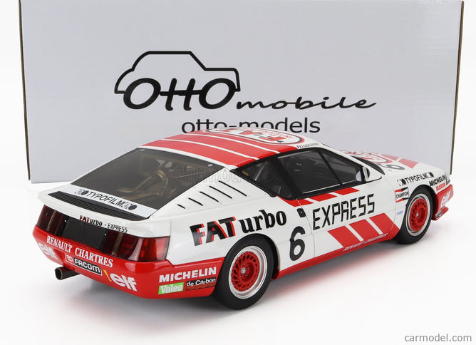 Renault Gta Alpine N°6 Europa Cup 1987 J.Gouhier 1:18 Otto Mobile biela červená
