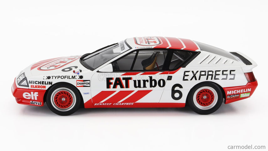 Renault Gta Alpine N°6 Europa Cup 1987 J.Gouhier 1:18 Otto Mobile biela červená