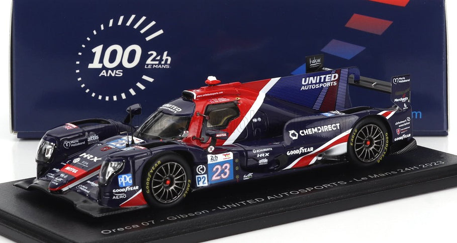 ORECA | 07 GIBSON GK428 4.2L V8 TEAM UNITED AUTOSPORTS N 23 24h LE MANS 2023 T.BLOMQVIST - O.JARVIS - J.PIERSON | BLUE RED