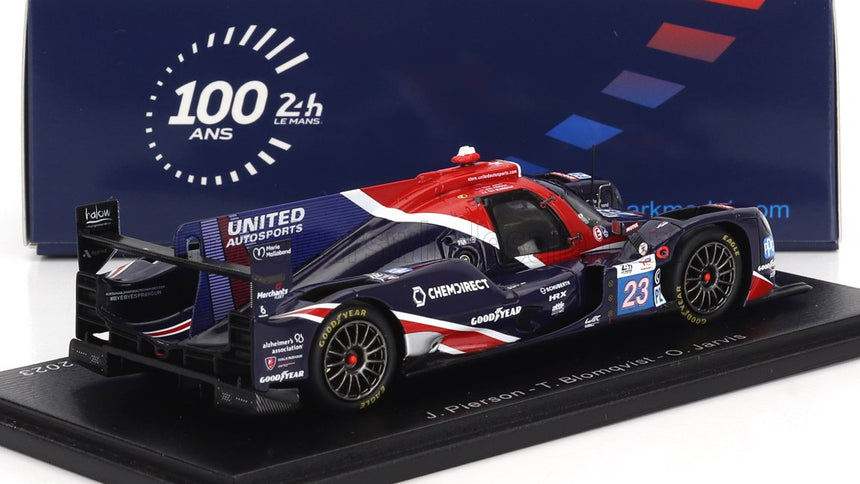 ORECA | 07 GIBSON GK428 4.2L V8 TEAM UNITED AUTOSPORTS N 23 24h LE MANS 2023 T.BLOMQVIST - O.JARVIS - J.PIERSON | BLUE RED