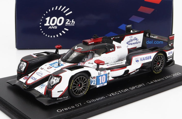 ORECA | 07 GIBSON GK428 4.2L V8 TEAM VECTOR SPORT N 10 24h LE MANS 2023 G.AUBRY - R.CULLEN - M.KAISER | WHITE BLACK