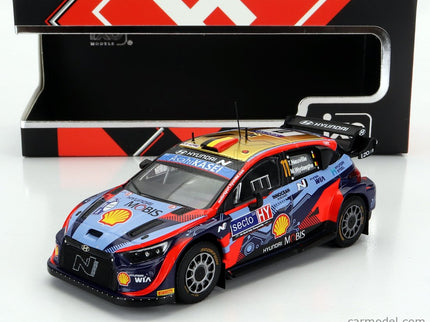 Hyundai i20 Coupe WRC Mobis N°11 Rally Finland 2022 T.Neuville - M.Wydaeghe 1:43 IXO Models 2 Tone modrá červená