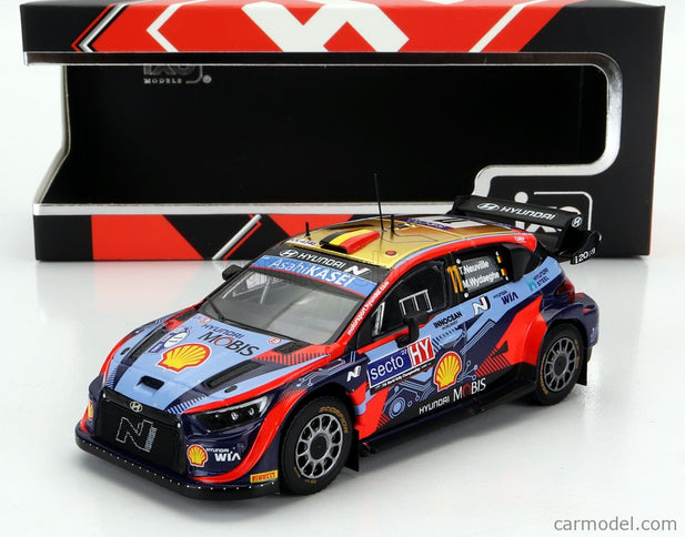 Hyundai i20 Coupe WRC Mobis N°11 Rally Finland 2022 T.Neuville - M.Wydaeghe 1:43 IXO Models 2 Tone modrá červená