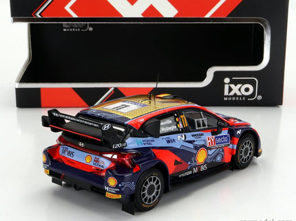 Hyundai i20 Coupe WRC Mobis N°11 Rally Finland 2022 T.Neuville - M.Wydaeghe 1:43 IXO Models 2 Tone modrá červená
