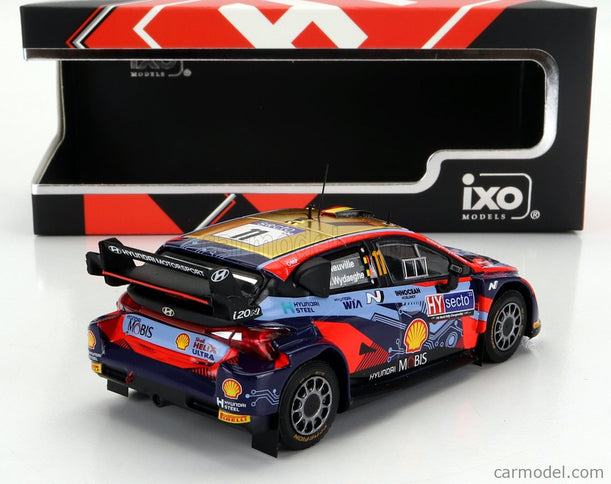 Hyundai i20 Coupe WRC Mobis N°11 Rally Finland 2022 T.Neuville - M.Wydaeghe 1:43 IXO Models 2 Tone modrá červená