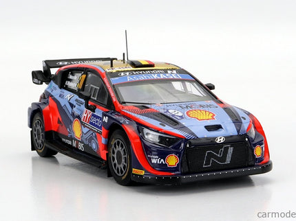 Hyundai i20 Coupe WRC Mobis N°11 Rally Finland 2022 T.Neuville - M.Wydaeghe 1:43 IXO Models 2 Tone modrá červená
