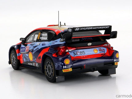 Hyundai i20 Coupe WRC Mobis N°11 Rally Finland 2022 T.Neuville - M.Wydaeghe 1:43 IXO Models 2 Tone modrá červená