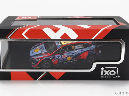 Hyundai i20 Coupe WRC Mobis N°11 Rally Finland 2022 T.Neuville - M.Wydaeghe 1:43 IXO Models 2 Tone modrá červená