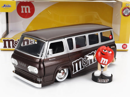 FORD USA | ECONOLINE MINIBUS WITH M&M's FIGURE 1965 | BROWN