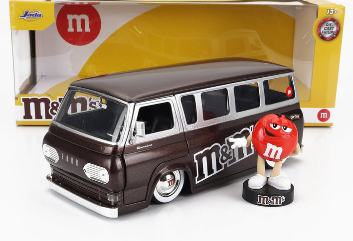 FORD USA | ECONOLINE MINIBUS WITH M&M's FIGURE 1965 | BROWN