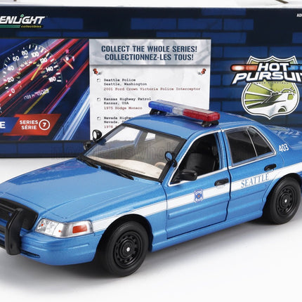 FORD USA | CROWN VICTORIA POLICE INTERCEPTOR SEATTLE 2001 | BLUE WHITE